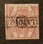 ITALIË - NAPOLI 1858 Grana 10 rosa brunastro Sa10, Ophalen of Verzenden