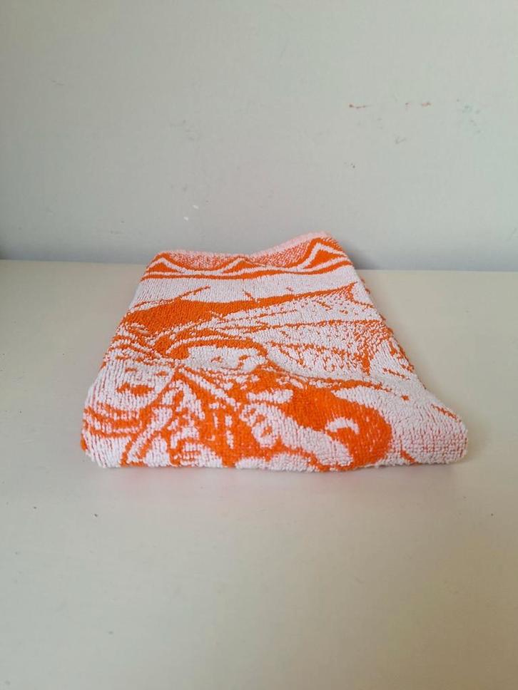 Vintage oranje Seahorse keuken handdoek, 70's, nieuw, Verzamelen, Retro, Ophalen of Verzenden
