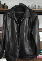 Zwarte leren herenjas, maat 114, Trapper. Gevoerd., Kleding | Heren, Jassen | Winter, Zwart, Overige maten, Ophalen of Verzenden