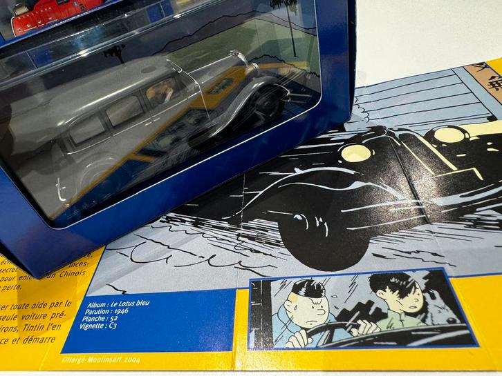 Kuifje auto 1:43 limousine naar nankin uit blauwe lotus, Verzamelen, Stripfiguren, Zo goed als nieuw, Beeldje of Figuurtje, Kuifje