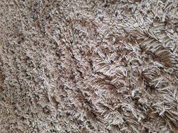 hoogpolig kleed, taupe 180x250 cm