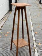 Vintage, antiek Houten plantenstandaard, Huis en Inrichting, Stoelen, Ophalen, Gebruikt, Bruin, Eén