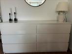Ikea Malm dressoir wit 6 lades, Ophalen, Gebruikt, 25 tot 50 cm
