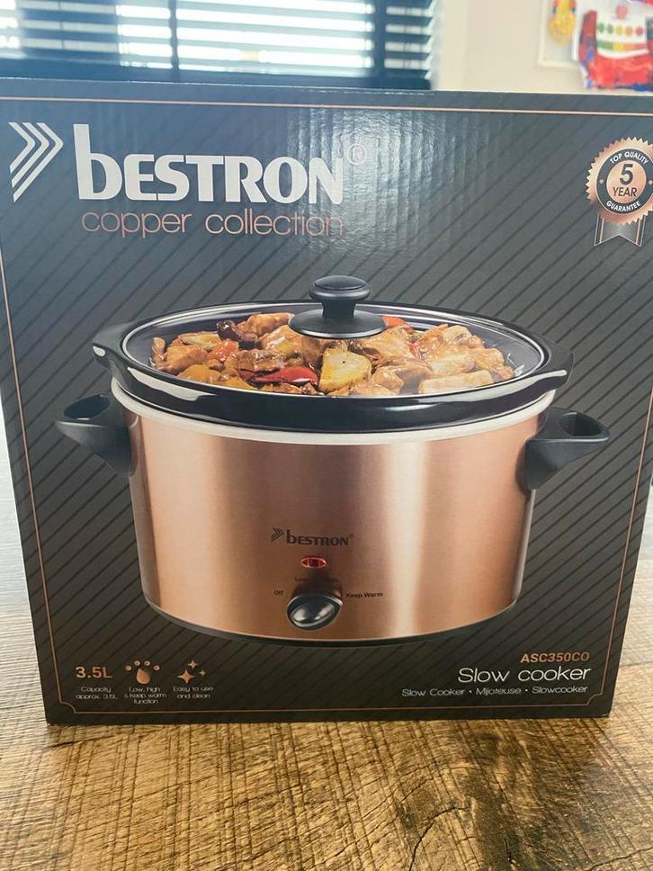 Bestron Slowcooker ASC350CO - Nieuw in doos!, Witgoed en Apparatuur, Slowcookers, Nieuw, Timer, Ophalen of Verzenden