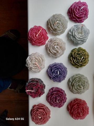 13 Roos Kaarsen - Decoratief & Sfeervol beschikbaar voor biedingen