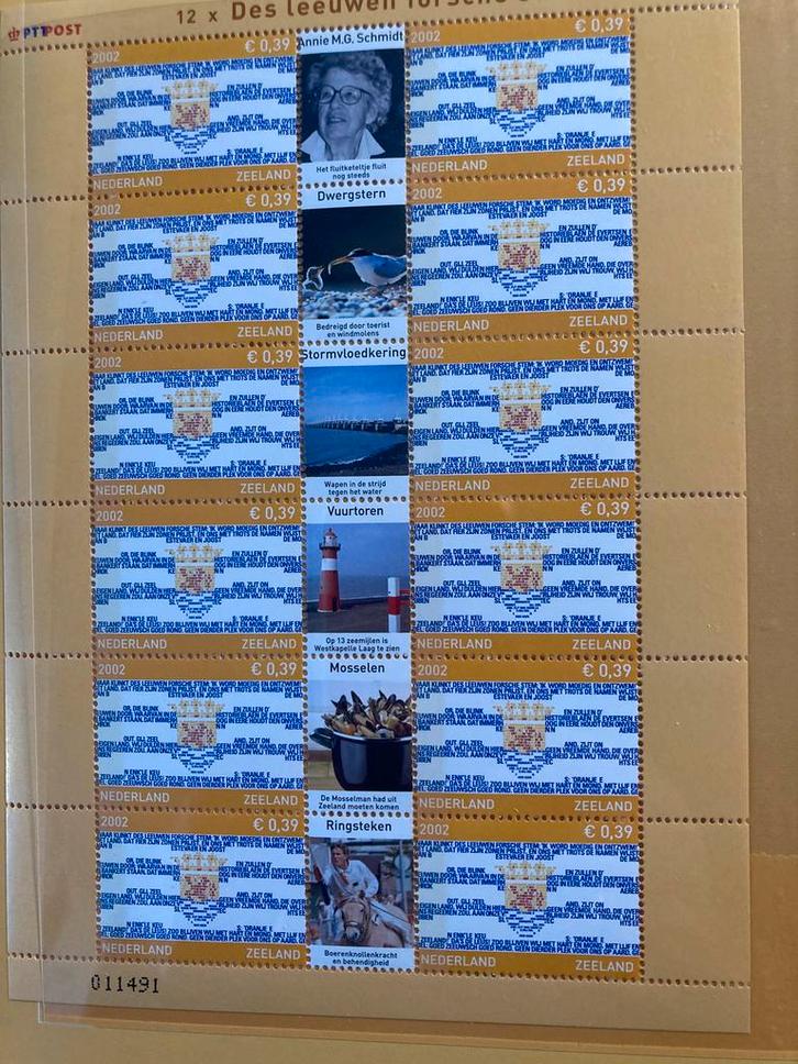 Postzegelboekje Zeeland - Des Leeuwen Forsche Stem, Postzegels en Munten, Postzegels | Nederland, Postfris, Na 1940, Verzenden