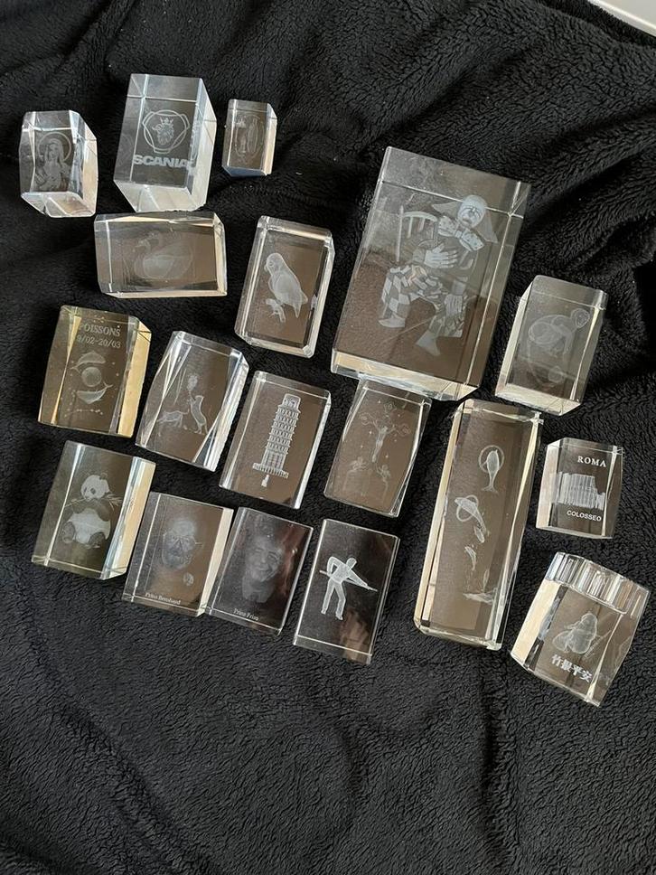 Verzameling hologrammen, Antiek en Kunst, Antiek | Glas en Kristal, Ophalen