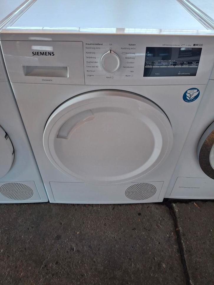 Keurig nette siemens warmtepompdroger IQ500, Witgoed en Apparatuur, Wasdrogers, Zo goed als nieuw, Condens, Voorlader, 6 tot 8 kg