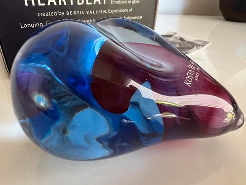 Vintage Kosta Boda HEARTBEAT ‘Soon’ ART GLASS Purple Vallien, Antiek en Kunst, Kunst | Designobjecten, Ophalen of Verzenden