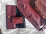 2 Tassen bordeaurood en etui voor sleutels en sieraden, Ophalen of Verzenden, Zo goed als nieuw, Rood, Shopper