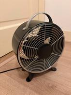 Tafelventilator zwart, 2 standen, 21cm, kleine ventilator, Ophalen, Zo goed als nieuw, Tafelventilator
