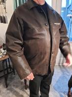 Lederen herenjas., Maat 52/54 (L), Bruin, Nickelson, Ophalen of Verzenden