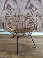 Leuke Rohe Noordwolde vintage rotan stoel, Huis en Inrichting, Stoelen, Ophalen, Gebruikt, Bruin, Eén