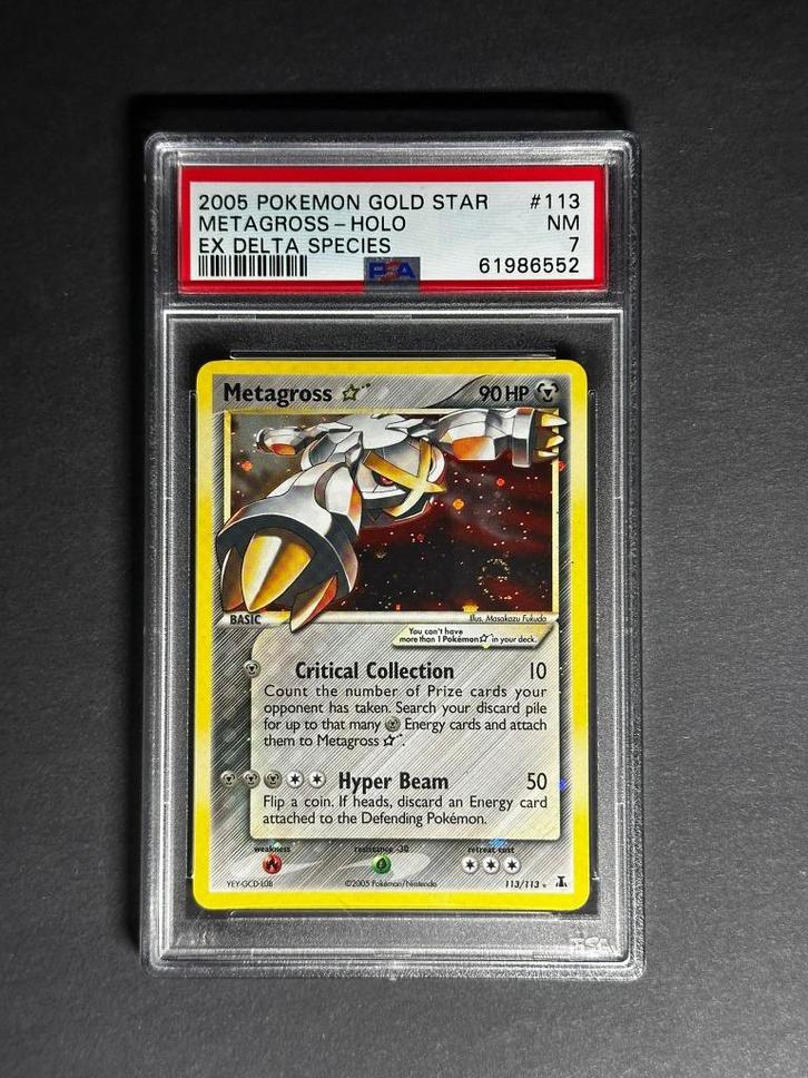 Pokémon Metagross ex – EX Delta Species 113/113 – PSA 7 NM, Hobby en Vrije tijd, Verzamelkaartspellen | Pokémon, Zo goed als nieuw