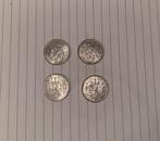 Zilveren gulden’s 1956 | 1957 2x  | 1963, 1 gulden, Koningin Juliana, Setje, Zilver