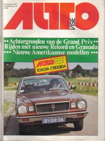 Autovisie 19 1977 : Opel Rekord - Ford Granada - Toyota beschikbaar voor biedingen