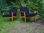 Midcentury Vrolijke relax zetels kleurig&comfortabel geniete, Hout, Gebruikt, Verzenden, Minder dan 75 cm
