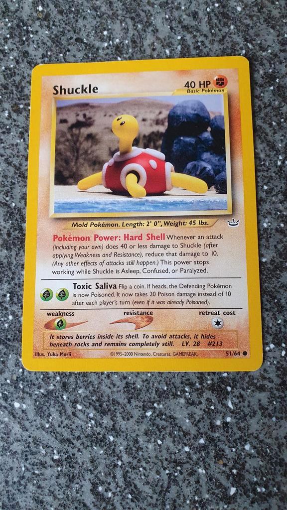 Shuckle 51/64 Neo Revelation - WOTC Pokemon kaart, Hobby en Vrije tijd, Verzamelkaartspellen | Pokémon, Ophalen of Verzenden