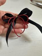 Zelfgemaakte Bag Charm met Strik, Sieraden, Tassen en Uiterlijk, Kettingen, Zwart, Nieuw, Ophalen of Verzenden, Overige materialen