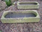 mooie oude franse hardstenen voederbak,trog,bloembak, Antiek en Kunst, Curiosa en Brocante, Ophalen