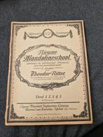 Oude bladmuziek  (plm 1913) "Nieuwe Mandolineschool". deel 4, Gebruikt, Klassiek, Ophalen of Verzenden, Banjo of Mandoline