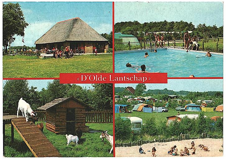 911217 Wateren Drenthe 1978 camping D Olde Lanschap Gelopen, Verzamelen, Ansichtkaarten | Nederland, Gelopen, Drenthe, 1960 tot 1980