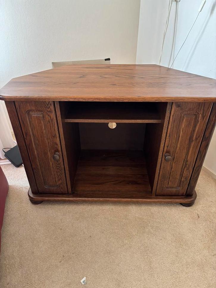 Vintage houten televisie kast of opbergkast, Huis en Inrichting, Kasten | Televisiemeubels, Gebruikt, Minder dan 100 cm, 50 tot 100 cm