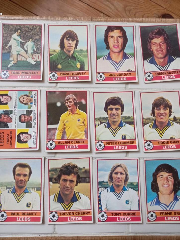Zeldzame Leeds United Voetbal Cards - Jaren 70, Tickets en Kaartjes, Overige Tickets en Kaartjes
