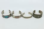 4 VERZILVERDE ARMBANDEN, Ophalen of Verzenden, Zo goed als nieuw, Zilver, Zilver