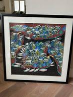 Japans Schilderij - Winterlandschap, Ophalen of Verzenden