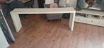 Witte Sidetable / Bedtafel met Wieltjes, Ophalen, Overige materialen, 100 tot 150 cm, Zo goed als nieuw
