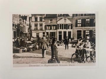 D722 Oude foto Deventer : Gymnasium Nieuwe Markt beschikbaar voor biedingen