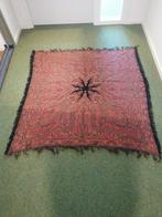 Antieke wollen worteldoek - Jacquard Paisley, Ophalen of Verzenden
