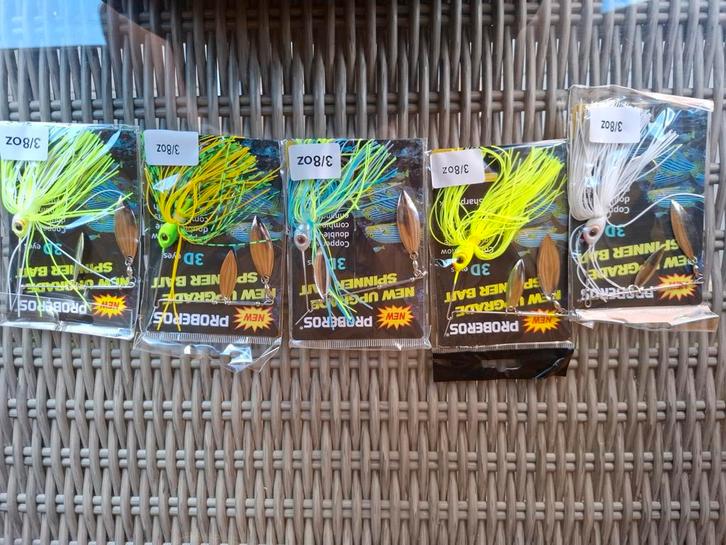 5x Proberos Spinnerbaits - Snoek Voer, Watersport en Boten, Hengelsport | Karpervissen, Nieuw, Overige typen, Ophalen of Verzenden