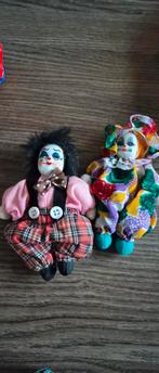 Vintage clown poppen - 9 stuks, Ophalen of Verzenden, Zo goed als nieuw, Overige typen