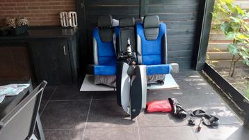 Achterbank Recaro Audi $4 half leer/, Alcantara nogaro blauw beschikbaar voor biedingen