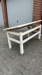 Buro werktafel met kantelblad whitewash van Flexa, Huis en Inrichting, Bureaus, Ophalen, In hoogte verstelbaar, Gebruikt, Bureau