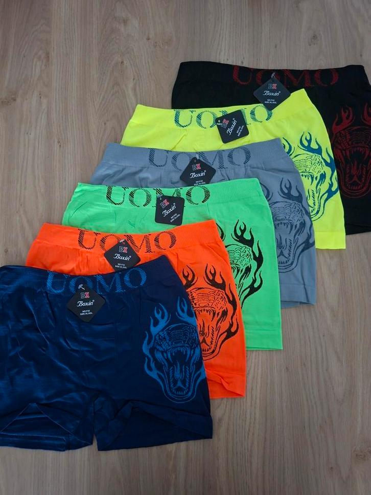 6 Stuks Naadloze Heren Boxershorts Maat M-L, Kleding | Heren, Ondergoed, Boxer, Overige kleuren, Ophalen of Verzenden