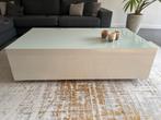 Design zwevend salontafel kubus, Ophalen, 100 tot 150 cm, Glas, 50 tot 100 cm