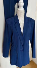 Nicolette Kluijver jasje/pantalon/blouse maat 42/44[dmv], Kostuum of Pak, Blauw, Maat 42/44 (L), Ophalen of Verzenden