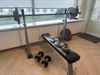 TuffStuff Halterset bankdruk barbell incl. ALLE TOEBEHOREN, Sport en Fitness, Ophalen, Gebruikt, Halterset