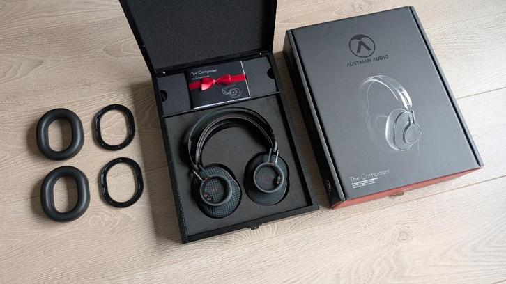 Austrian Audio The Composer met Extra Earpads en Spacers, Audio, Tv en Foto, Koptelefoons, Zo goed als nieuw, Over oor (circumaural)
