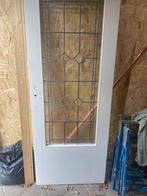 Deur Glas in lood (gratis), Doe-het-zelf en Verbouw, Deuren en Horren, Ophalen, Gebruikt, Minder dan 80 cm, Binnendeur
