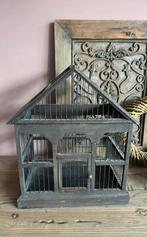 Houten Vogelkooi voor decoratie, Antiek en Kunst, Ophalen of Verzenden