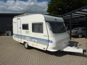 Hobby Excellent 400 SB + Voortent + Fietsendrager beschikbaar voor biedingen