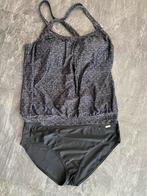 Tankini zwart/grijs maat 46 valt mooi over de buik, Ophalen of Verzenden, Zo goed als nieuw, Zwart, Overige typen
