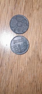 1 cent muntjes nederland 1943 1942 uit de oorlog WWII WW2, Ophalen of Verzenden, Overige landen, Losse munt
