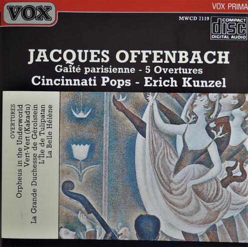 Offenbach / Gaité Parisienne en 5 ouverturen - Kunzel - VOX, Cd's en Dvd's, Cd's | Klassiek, Zo goed als nieuw, Orkest of Ballet