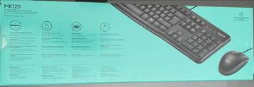 Logitech MK120 Toetsenbord + Muis - QWERTY - Nieuw beschikbaar voor biedingen