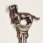 douwe egberts verzilverd lepeltje TECKEL  3D, Antiek en Kunst, Ophalen of Verzenden